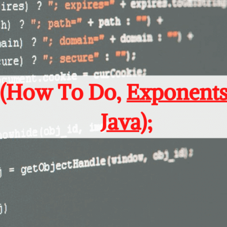 How To Do Exponents In Java