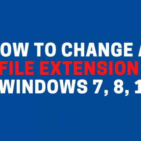 How to Change a File Extension in Windows