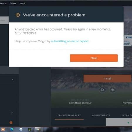 How to Fix Origin Error 3276830