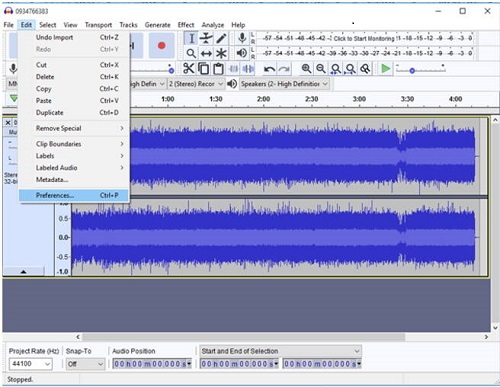 Convert M4A to MP3 via Audacity