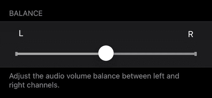 Set the stereo balance your AirPods