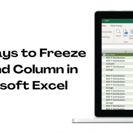 Easy Ways to Freeze Row and Column in Microsoft Excel