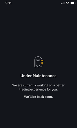 Binance is Down