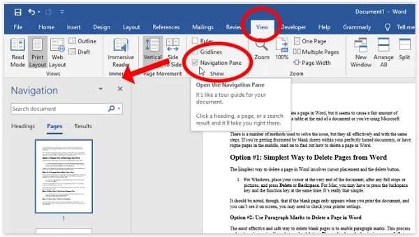 How to Delete a Blank Page in Word