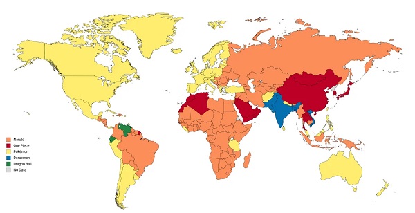 The popularity of anime