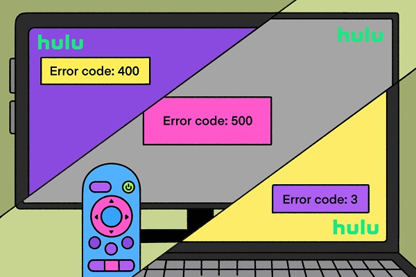 What errors can I encounter when using Hulu, and how can I resolve them?