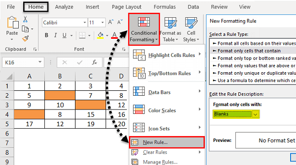 Through Conditional Formatting