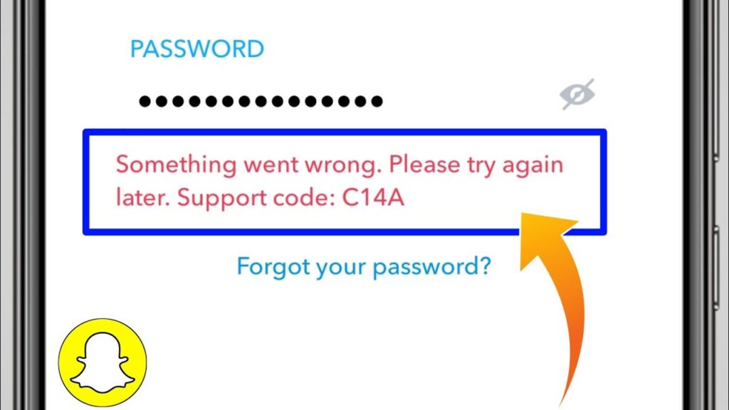 What is Snapchat Support Code C14A?