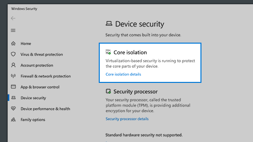 Core Isolation