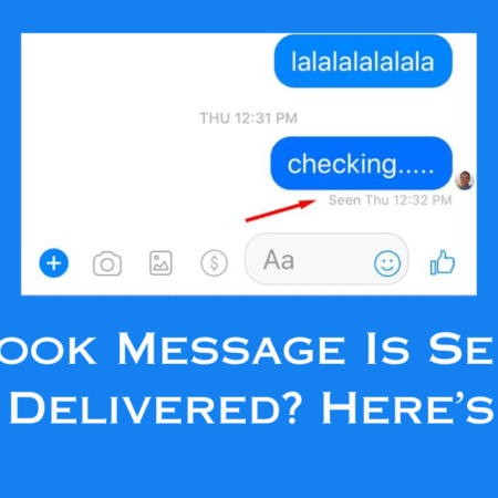 Facebook Message Is Sent but Not Delivered