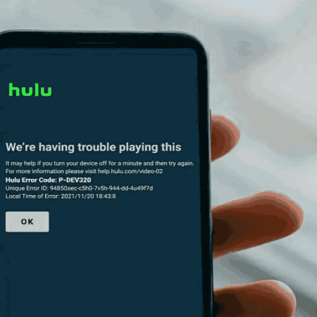 Hulu Error Code P-DEV320