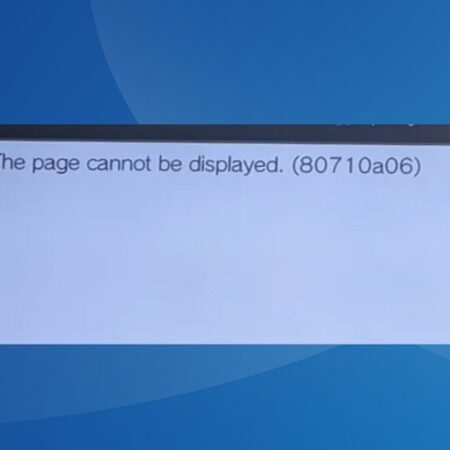 How to Fix - The Page Cannot be Displayed. (80710a06)