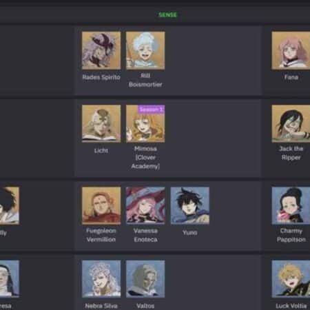 Black Clover M Tier List